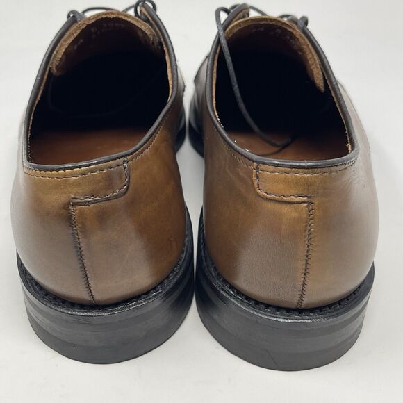 Allen Edmonds Fort Collins Plain Toe Derby Shoes Mens 9.5 D Brown Leather Dress main image 11